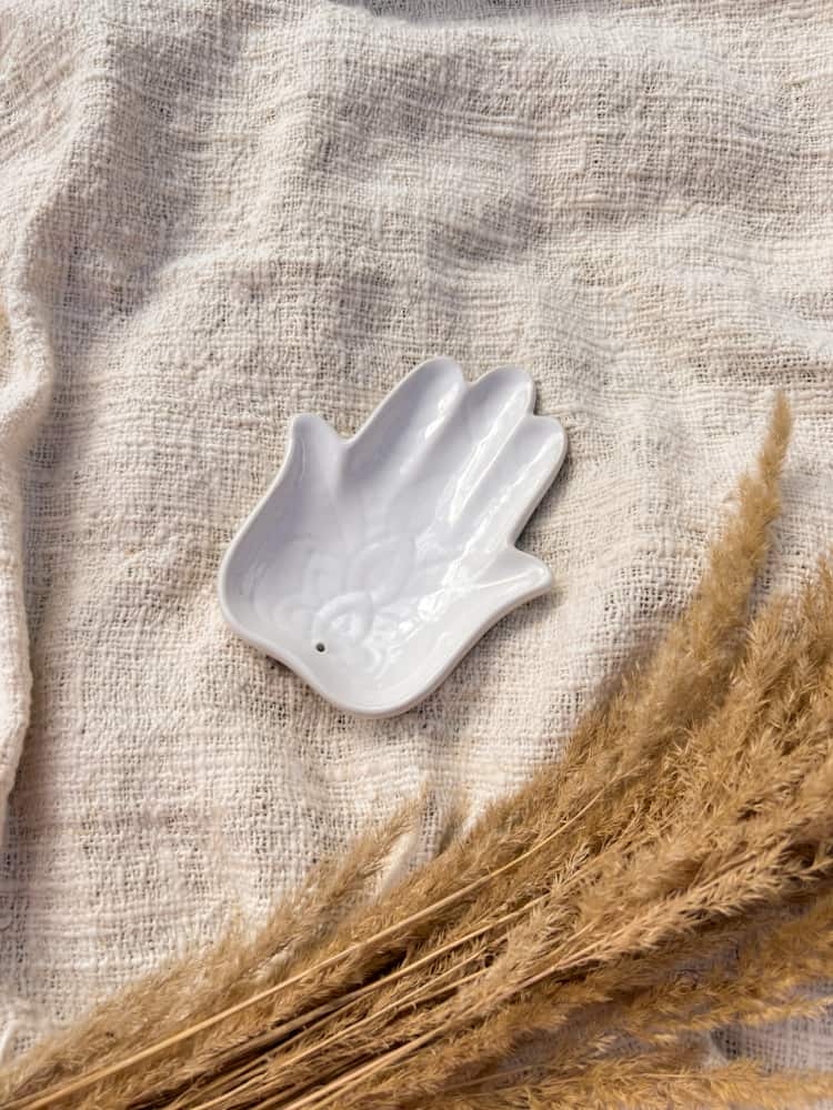 podstawka-pod-kadzidlo-ceramiczna podstawka ceramiczna hamsa