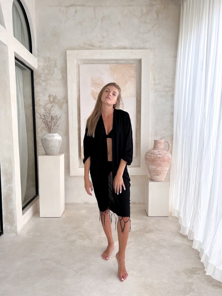 narzutka-plazowa-czarna-boho (1) narzutka damska czarna