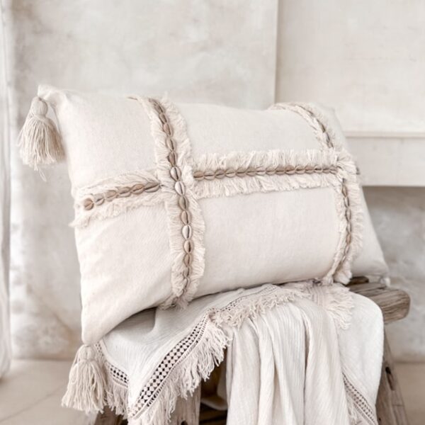 poszewka boho prostokątna muszle