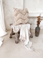 poszewka boho z frędzlami