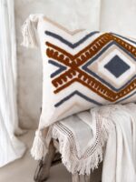 poszewka na poduszke boho frędzle