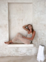 długa sukienka z siateczki