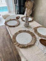 podkładka boho z frędzlami