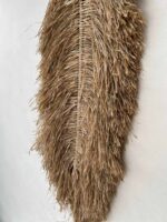 dekoracja na ścianę ze słomki boho