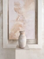 drewno wazon dekoracyjny rzeźbiony