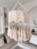 żyrandol z makramy boho