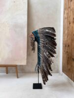 pióropusz indiański ciemny na festiwal