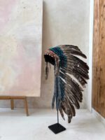 pióropusz indiański ciemne pióra festiwal