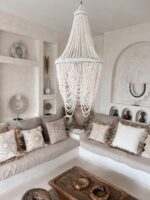 elegancki żyrandol do salonu boho