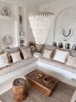 żyrandol boho muszelki