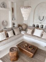 żyrandol w stylu boho muszelki