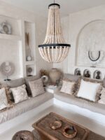 żyrandol z koralików boho