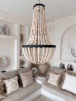 żyrandol boho z koralików