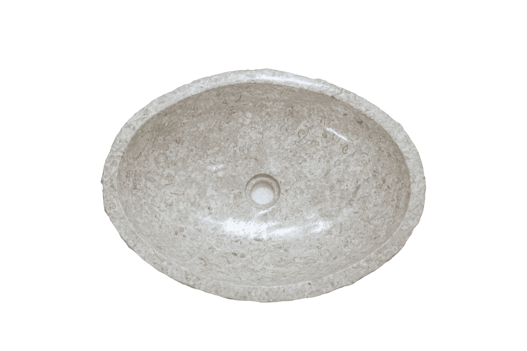 umywalka-z-bialego-marmuru (1) Stone Countertop Sink – Marble #254 - Image 1