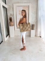 torebka shoperka brązowa