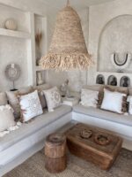 lampa boho 50cm z frędzlami duża