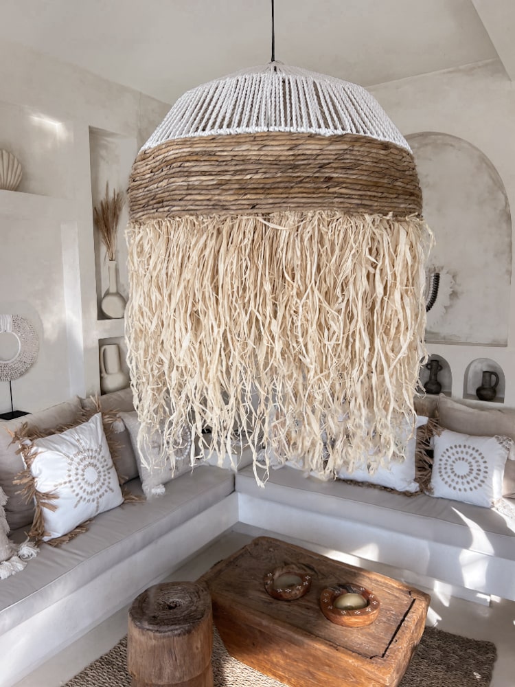 duza-lampa-boho-fredzle-biala (2) Duża lampa boho 80cm biało brązowa