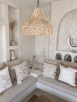 lampa rattanowa wisząca