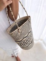 torebka koszyk z wzorami