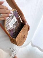 torebką ate rattanowa