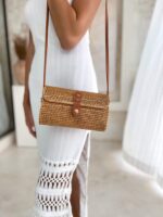 torebka rattanowa podłużna