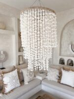 żyrandol lampa wisząca z muszelek
