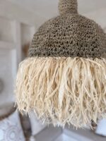 Abażur w stylu boho z frędzlami