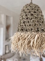 lampa boho klosz pleciony