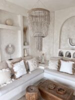 żyrandol z koralików boho