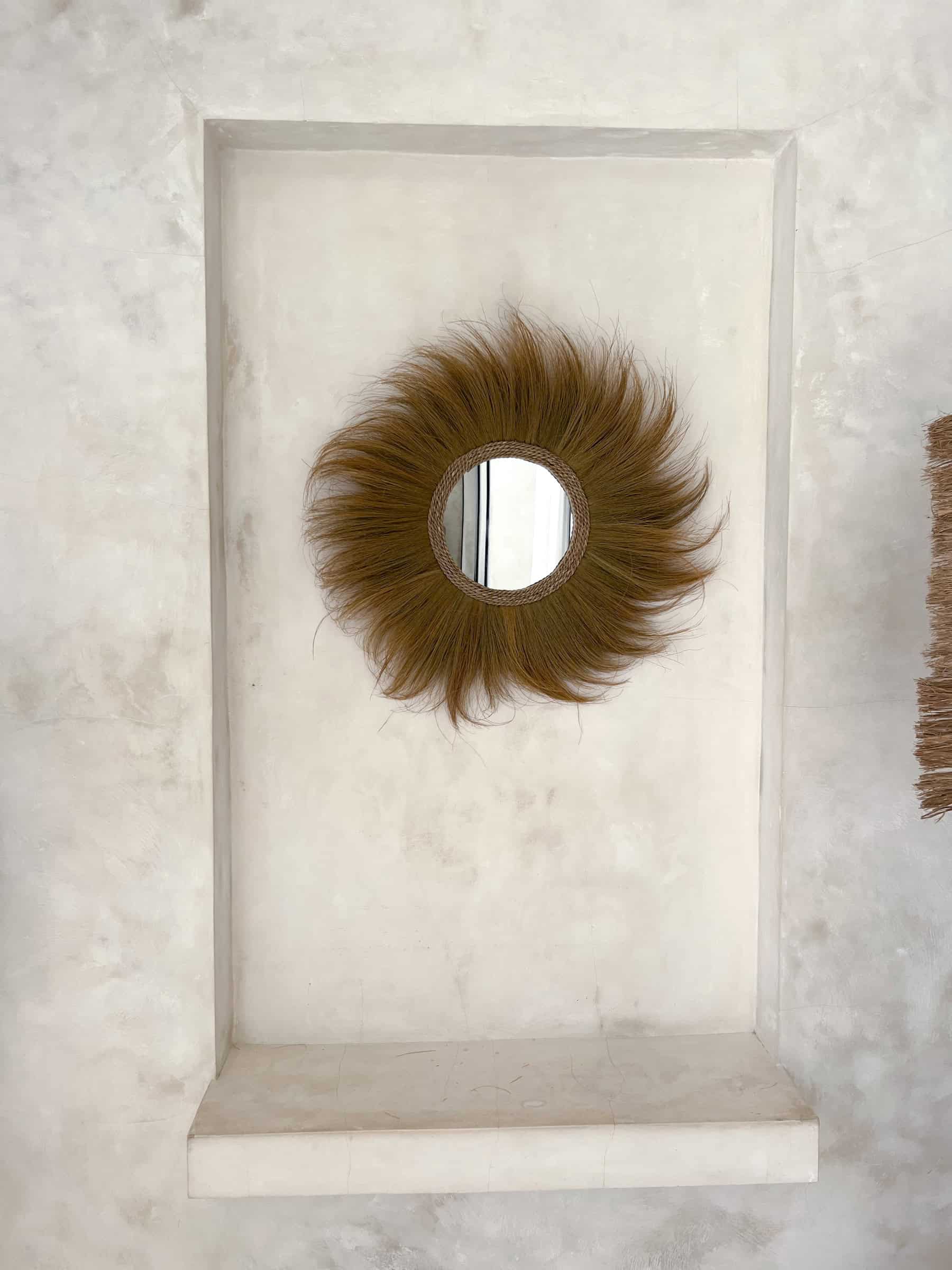 lustro-boho-okragle-z-fredzlami (3) lustro boho z frędzlami