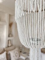 żyrandol boho z koralików