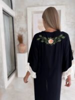 tunika w stylu boho z frędzlami długa