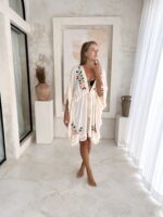 tunika narzutka boho z frędzlami