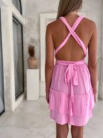 na lato krótka sukienka wiązana