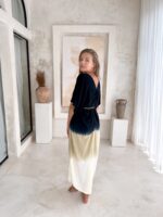 luźna długa sukienka