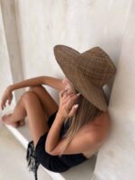 kapelusz brązowy słomkowy