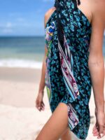 chusta plażowa z frędzlami