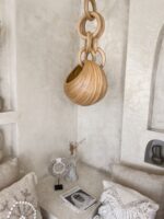 wisząca dekoracja z drewna