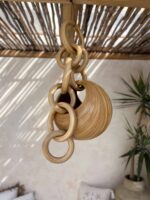 dekoracja wisząca z bambusa