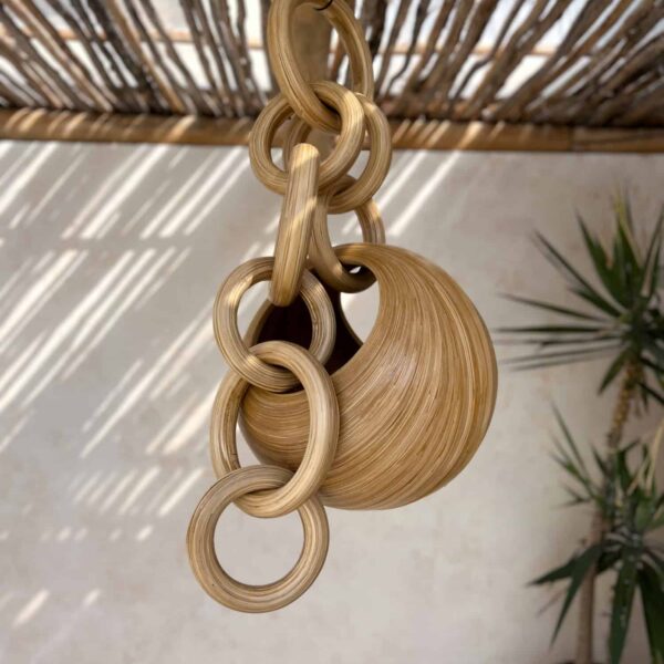 dekoracja wisząca z bambusa