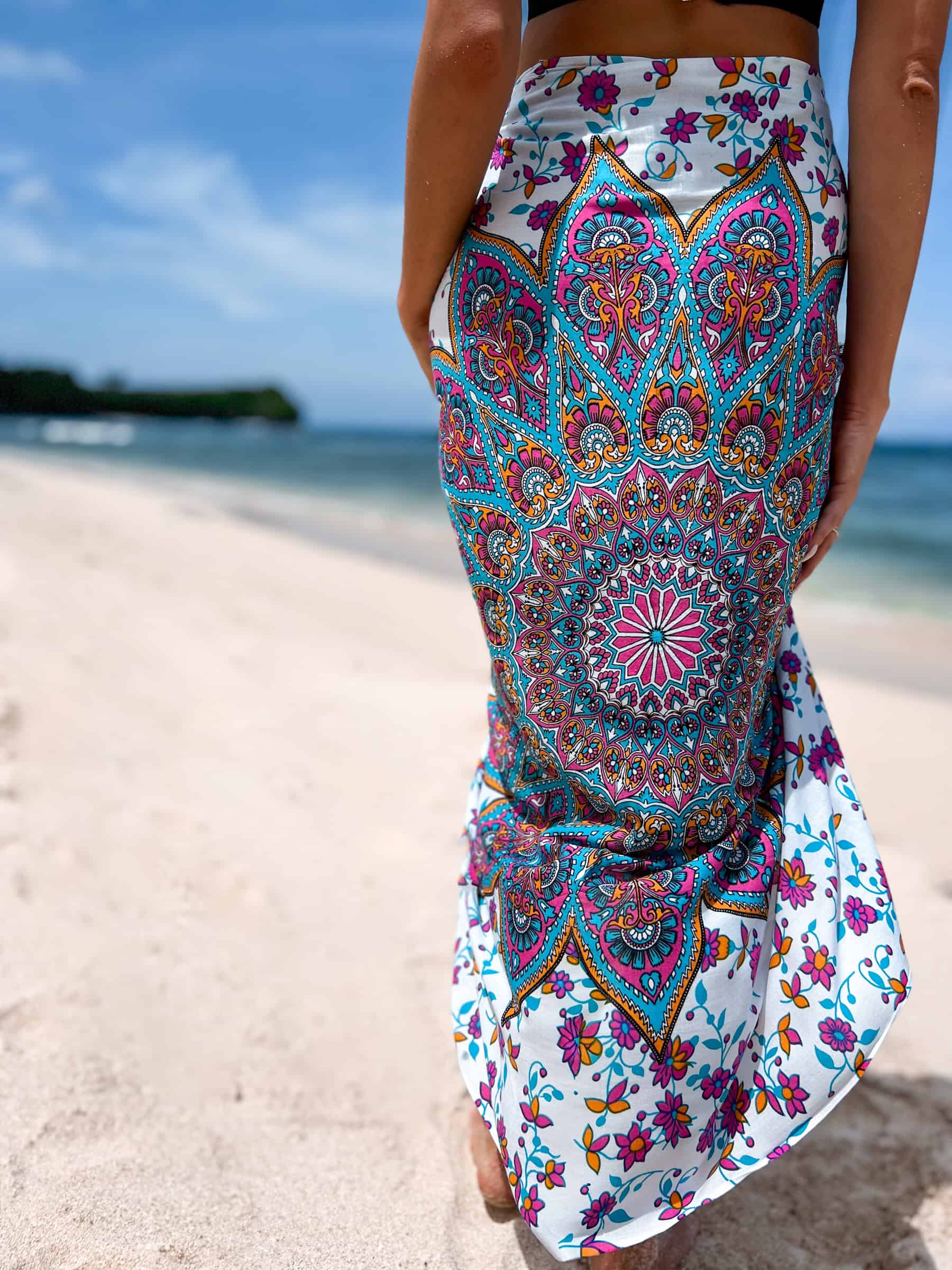 pareo-plazowe-chusta-tunika (3) chusta pareo z frędzlami