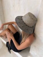 kapelusz bucket w kratkę