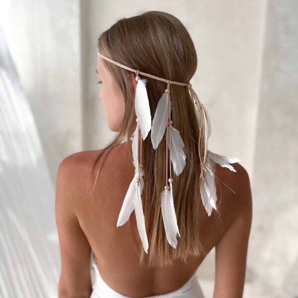 opaska do włosów z piór diadema