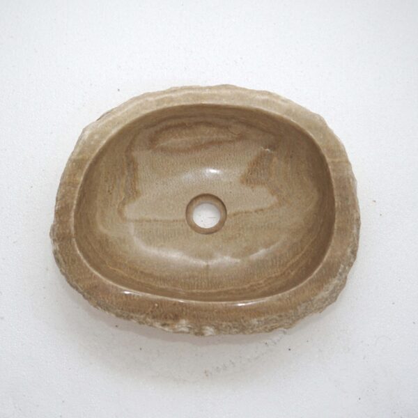 umywalka okrągła z onyksu