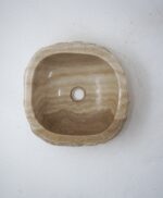 okrągła umywalka z onyksu