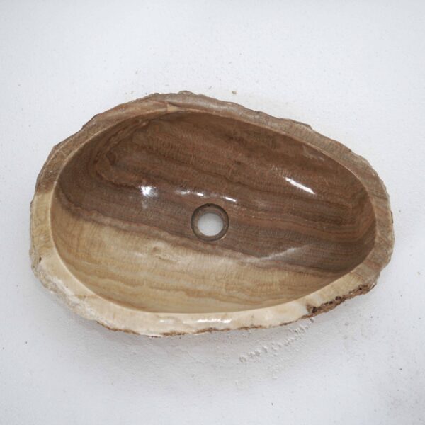 owalna umywalka kamienna