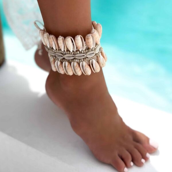 duża bransoletka z muszli boho