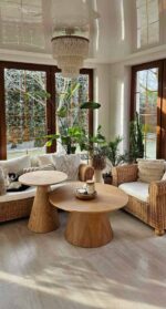 żyrandol z koralikami elegancki