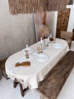 podkładka na stół okrągła biała