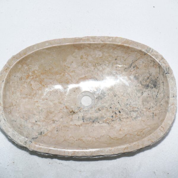 umywalka owalna z marmuru
